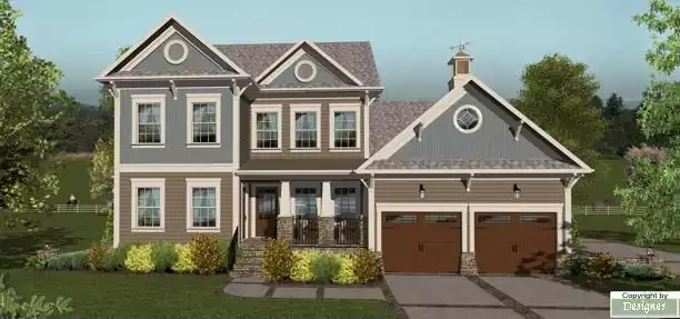 image of large traditional house plan 4513